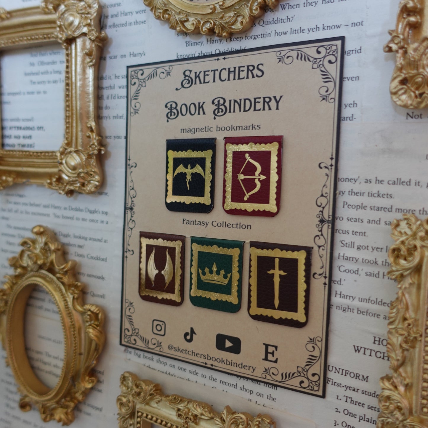 Magnetic bookmarks