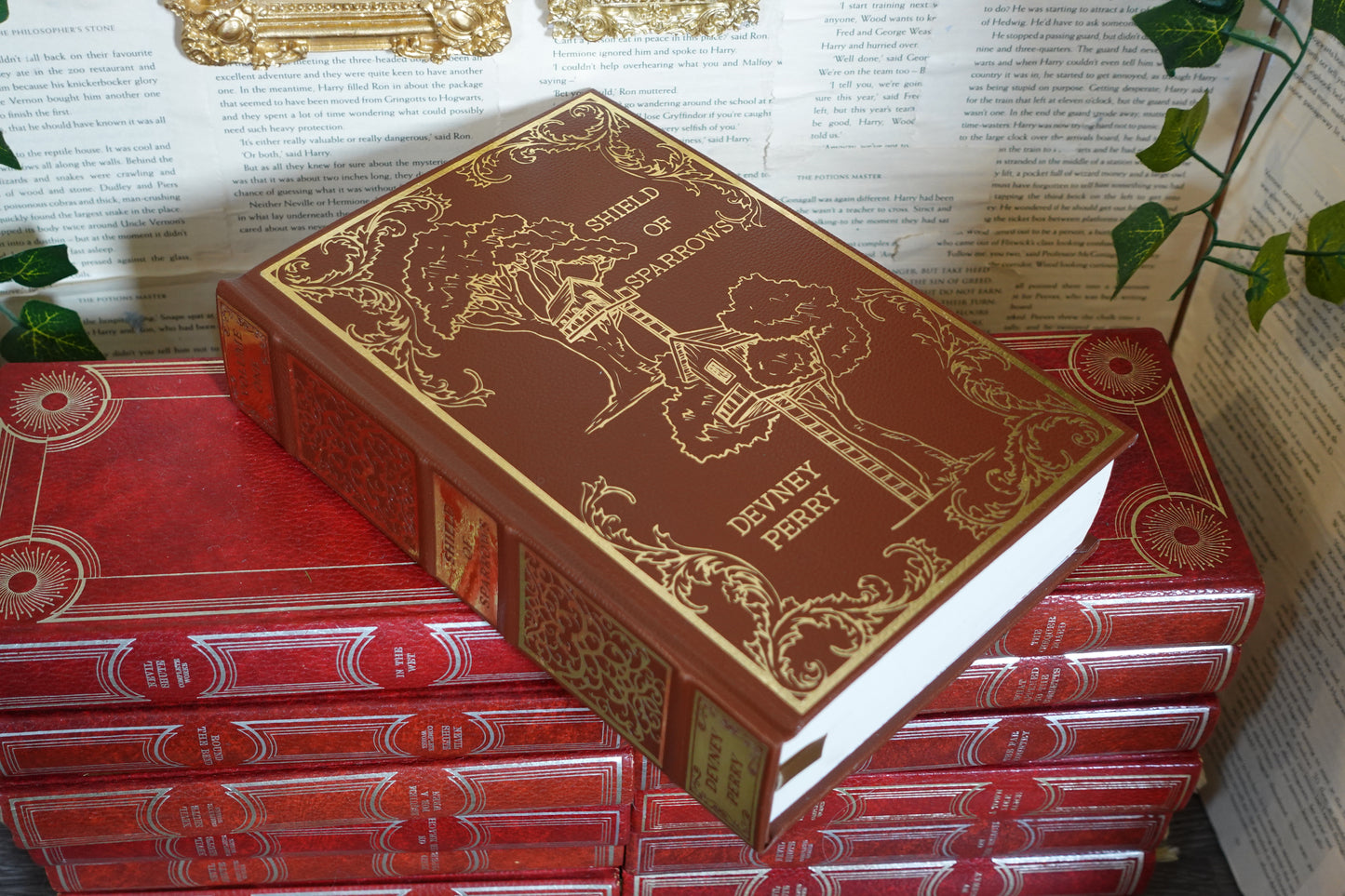 Shield of Sparrows - leatherbound