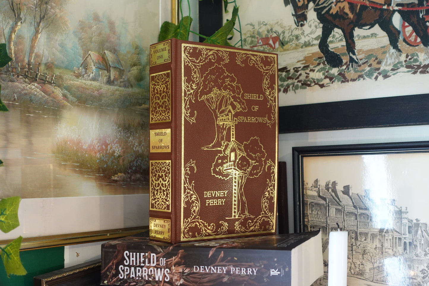 Shield of Sparrows - leatherbound